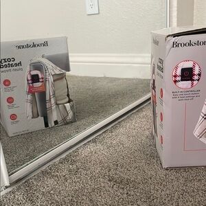 Brookstone Heated Throw Blanket